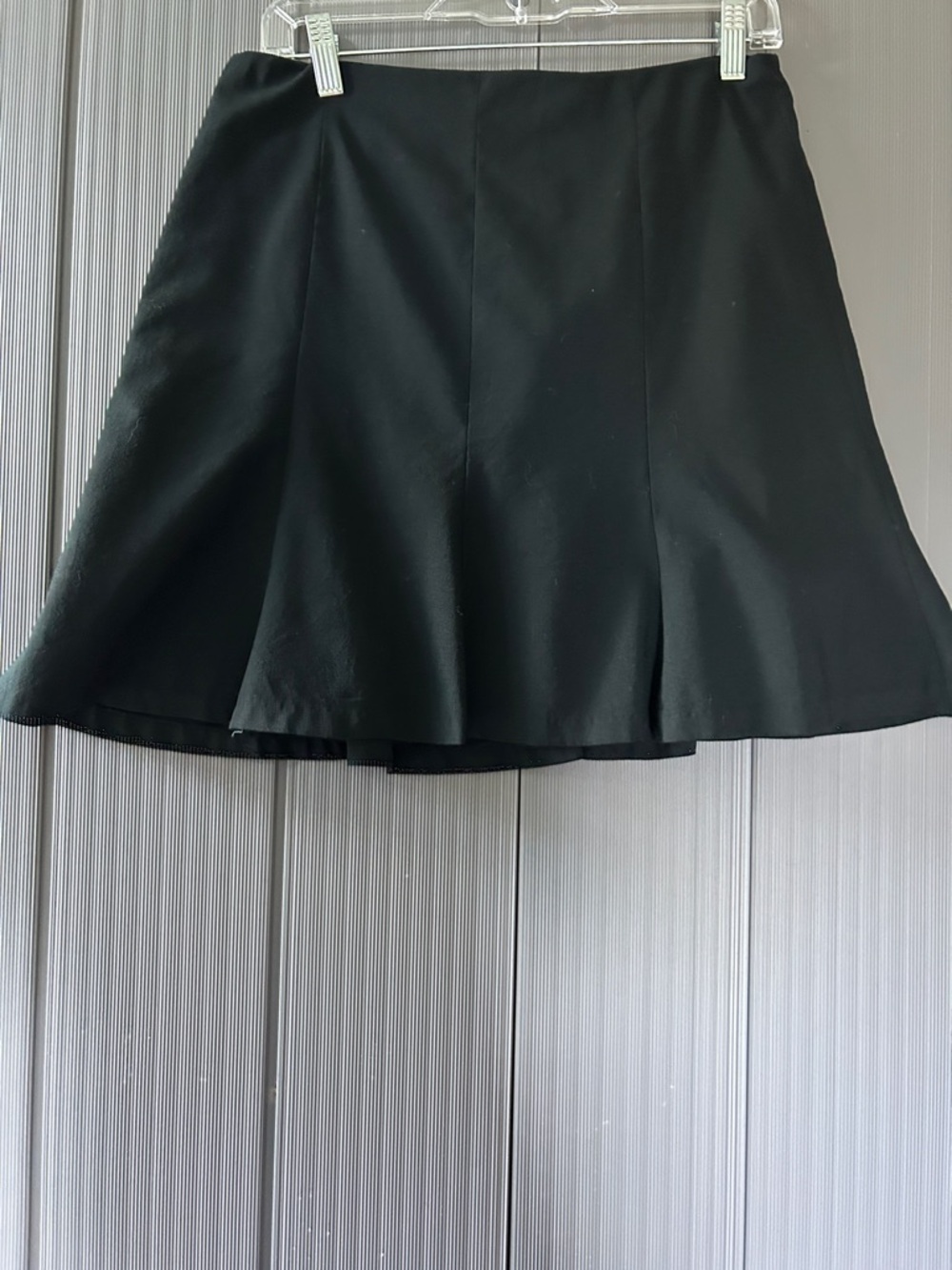 Express Wool Black Flared Women's Skirt